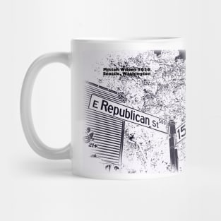 Republican Street &amp; 15th Avenue, COOKIES N CREME, Seattle, Washington by Mistah Wilson Mug